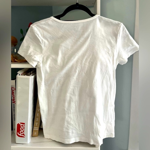 Brandy Melville Saint Tropez Graphic White Tee size L - Picture 2 of 7